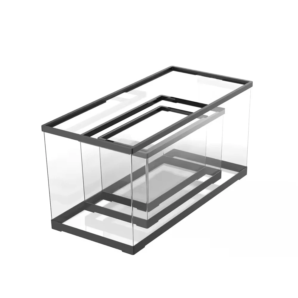 Acrylic Aquarium Fish Tank Plastic Reptile Tank for Turtle