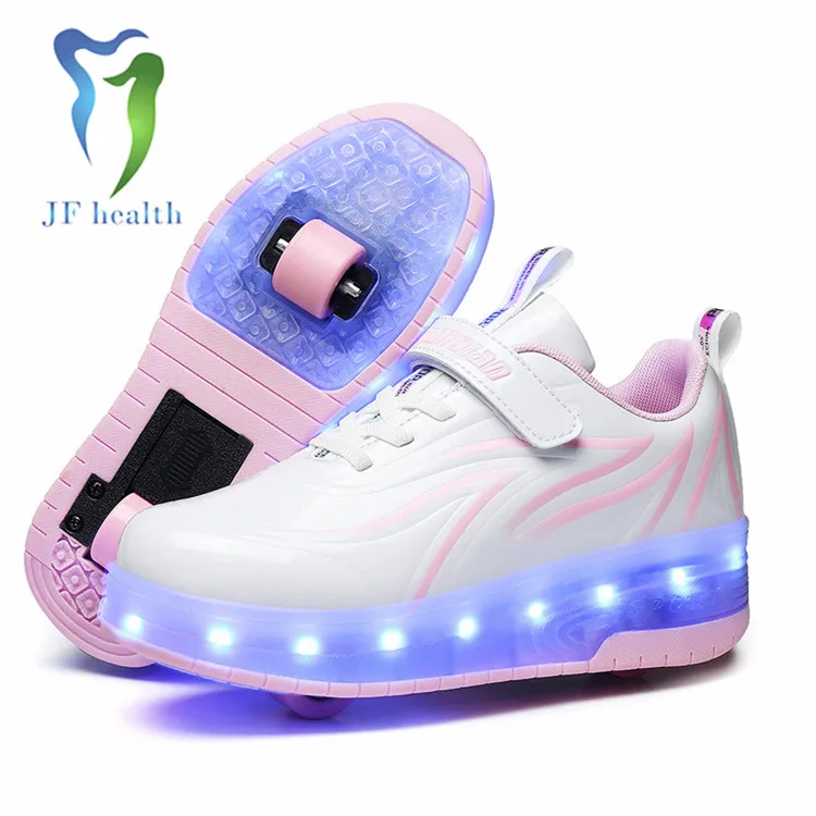 Factory promotion pro sports rechargable LED roller shoes high-end skate roller shoes for wholesale