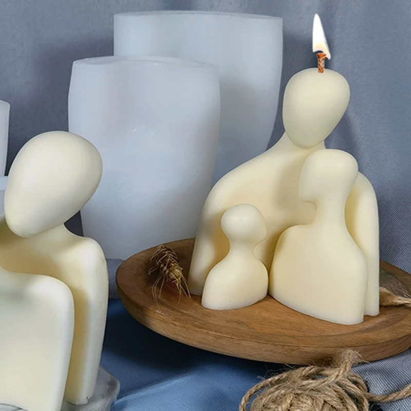 DUMO Portrait Candle Mold Silicone DIY Couple Portrait Candle Silicone Resin Mold Soap Plaster Decoration Mold