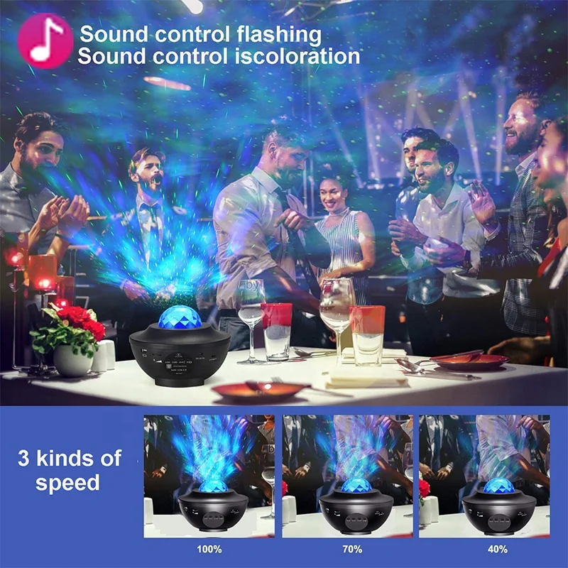 Sound Activated Party Lights Dj Lighting RGB Disco Ball  Strobe Lamp 7 Modes Stage Par Light