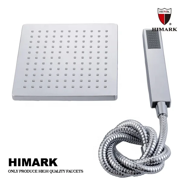 HIMARK modern design 3 function  rainfall shower system mitigeur douch exposed chrome copper bath & shower mixer faucets set