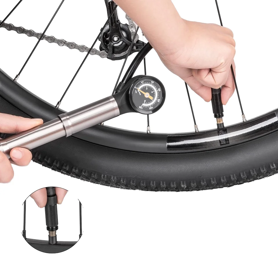 Bike Pump Compatible With Presta And Schrader Bicycle Air Hand Pump Bicycle Hand Pump Bike Tire Inflator