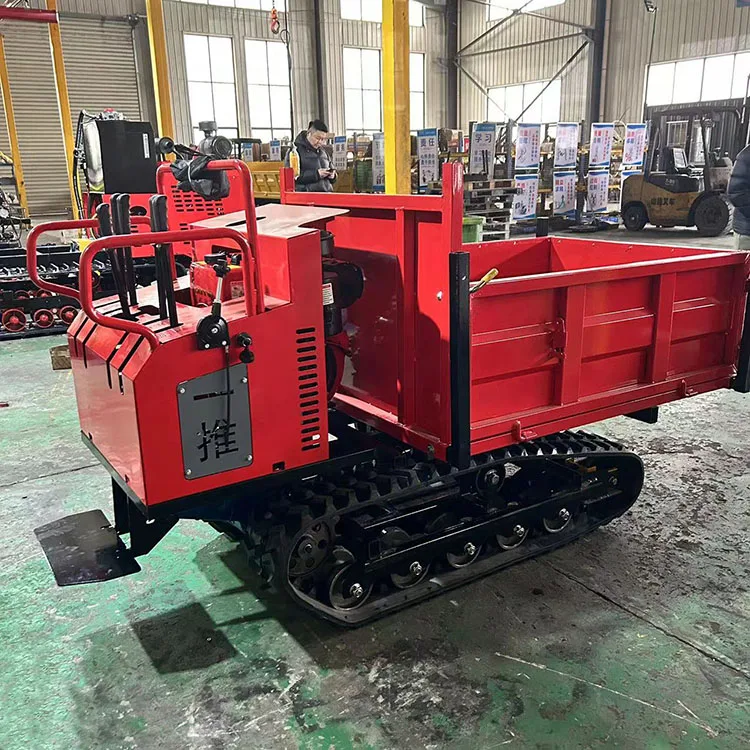 Garden Track Dumper Small Hydraulic Crawler Dumper For Construction Cheap 800kg Mini Track Dumper