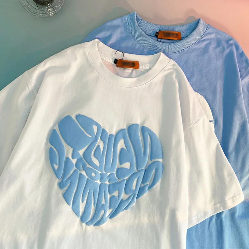 3D Puff Printing good quality of different weights of cotton  t-shirt high quality t-shirt  custom special personal t-shirt