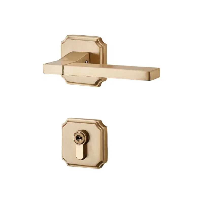 YZH Exquisite style best selling and good quality full brass split lock for interior door
