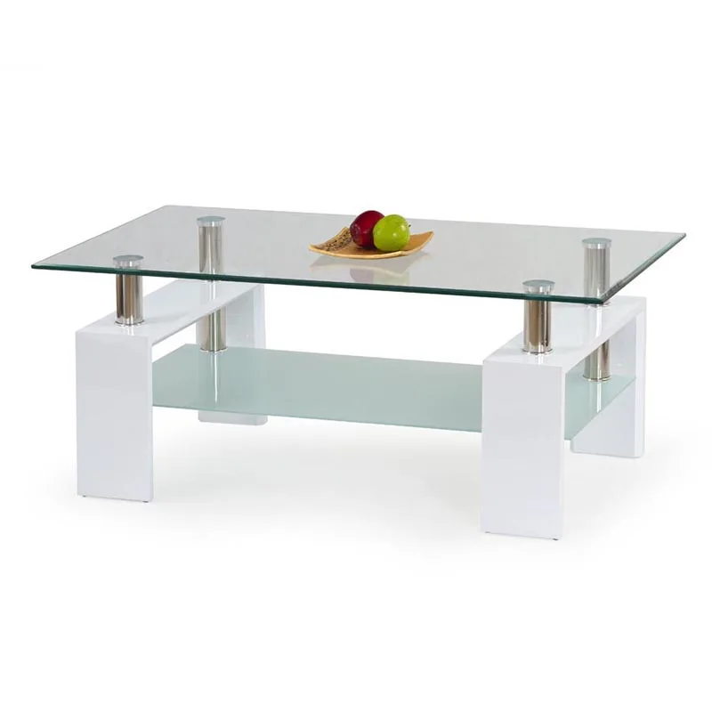 cheap Living Room Furniture black painted top glass Centre table MDF top Tea/coffee Table