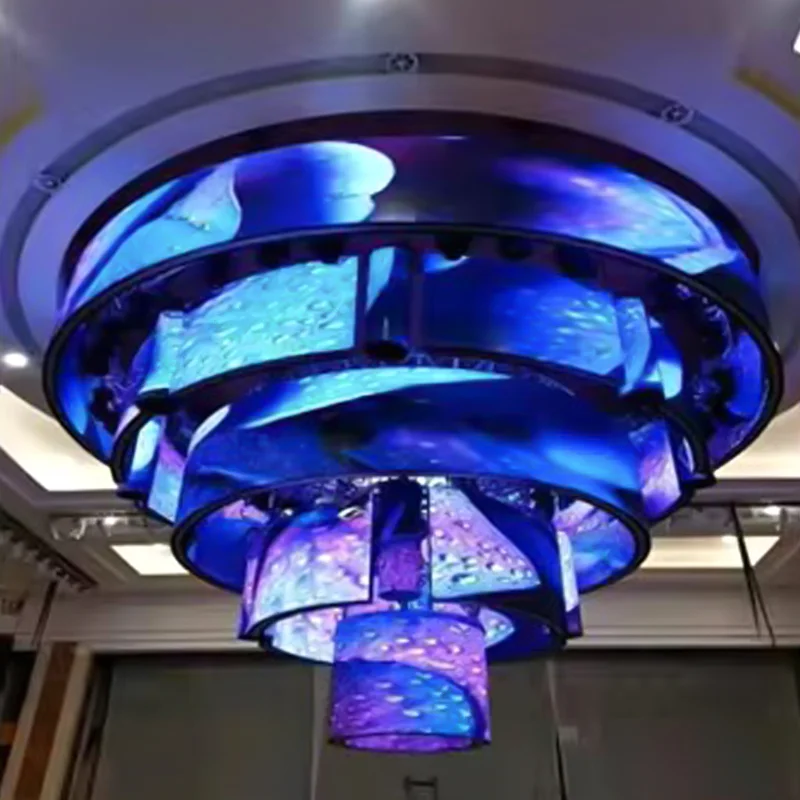 Shenzhen Hilan P3 Soft Led Panel Thin Led Module screen Customized Shape soft display Flexible Led screen