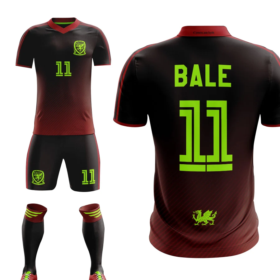 Винтажная футбольная рубашка командная спортивная футболка с сублимационной печатью Футбольная майка вратаря полный комплект футбольный униформа