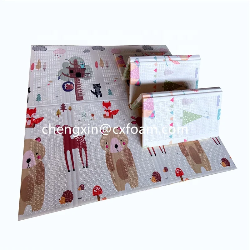 foldable baby play xpe puzzle children's mat thickened tapete baby room crawling pad folding crawling mat