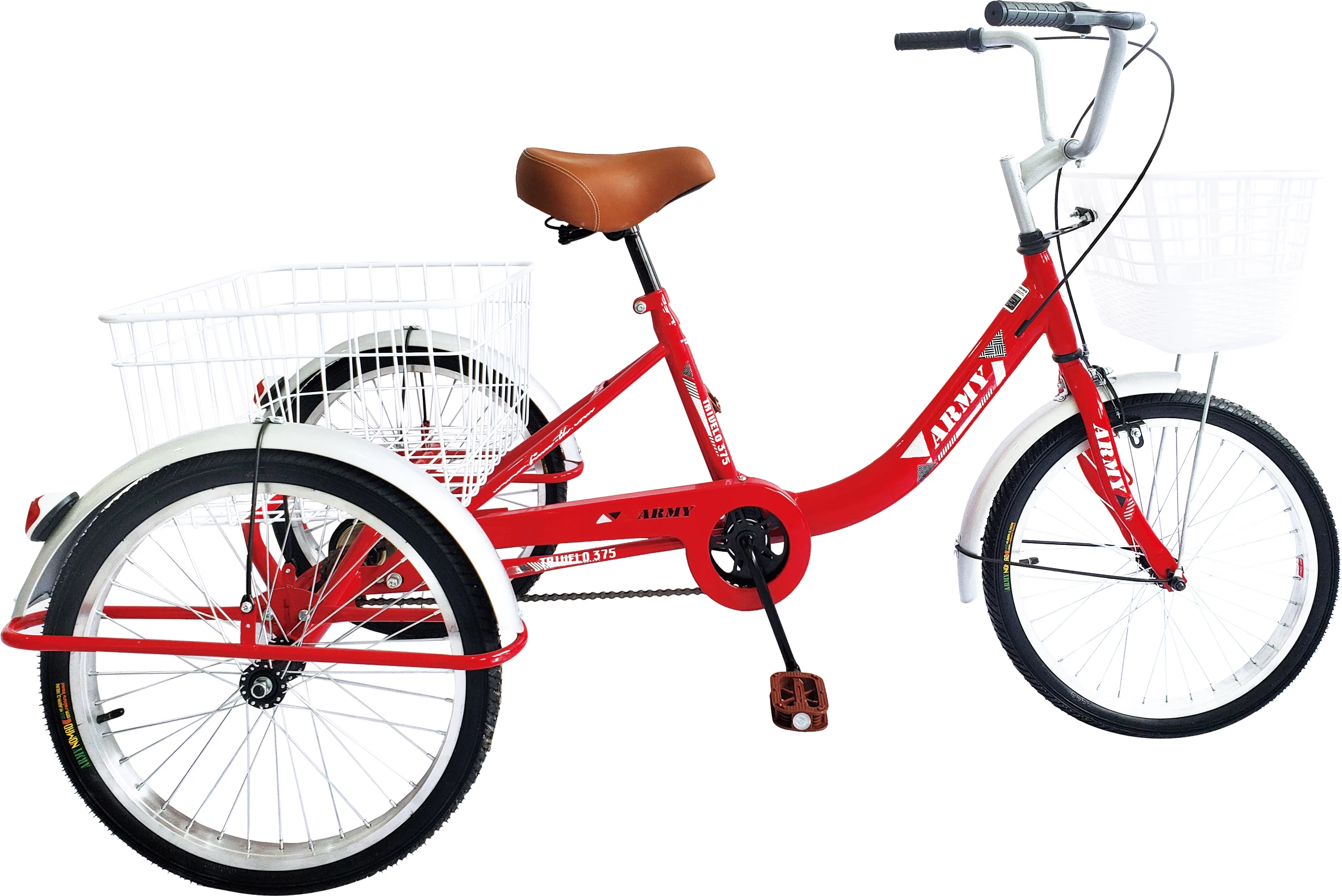 Трехколесный велосипед для взрослых с двумя сиденьями для детей, 20/24 дюймов, рынок Польши