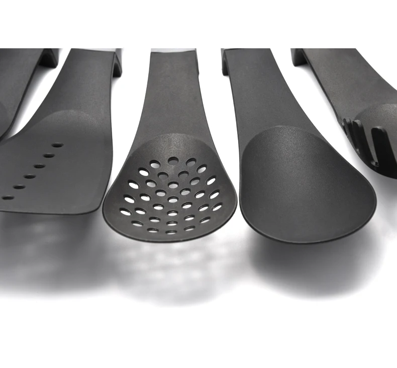 2022 hot kitchen gadgets 6pcs nylon kitchen utensils accessories set with Rotating stand