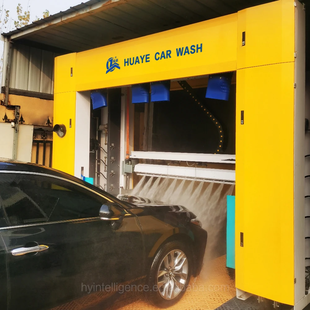 Hot selling LM 360 fully automatic brushless touchless car washing machine automatic car wash machine price with air dryer