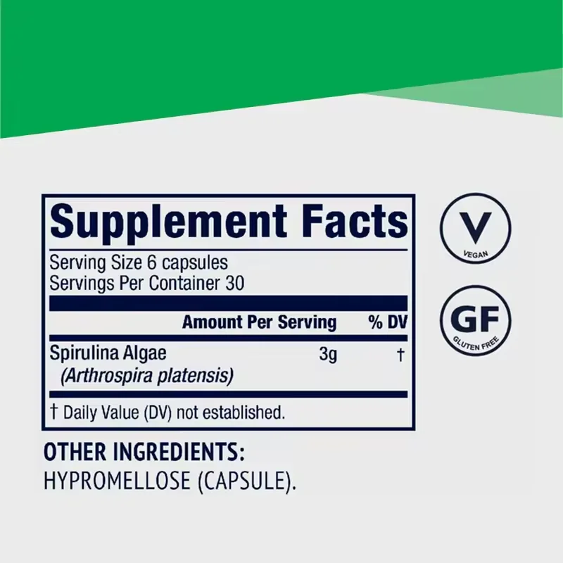 WELLBODY OEM/ODM Private Label Factory Supply Spirulina Chlorella Capsules 1000mg Heart Health Support Green Healthcare