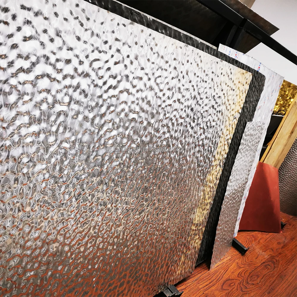 High Quality Liquid Grain Embossed Metal Plate Stainless Steel Embossed Plate