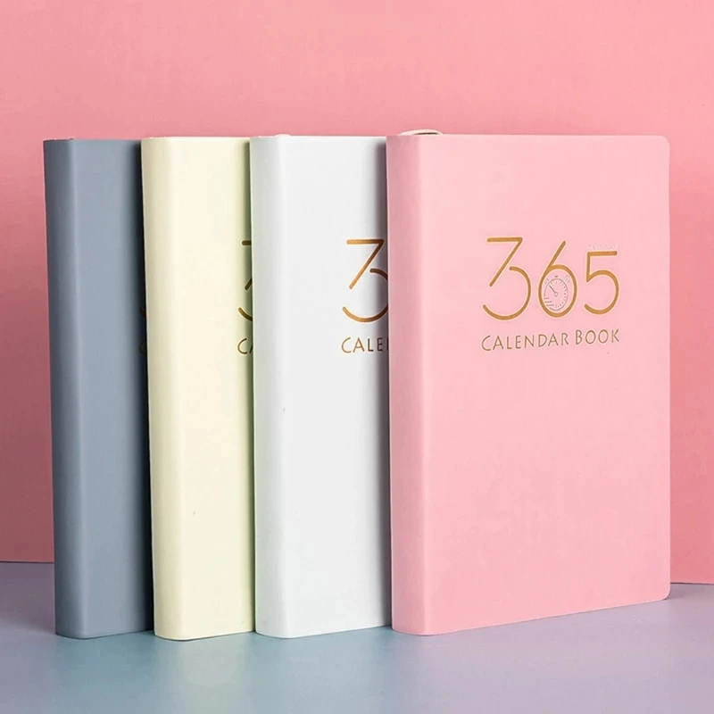 A5 Schedule Book Business Agenda Premium Calendar Custom Daily 365 Days 2024 2025 Yearly Planner