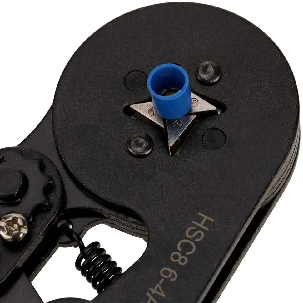 HSC8 6-4/6-6 0.25 - 6mm2 AWG10-23 Crimping Plier Tool With 800pcs Cable Wire Terminal Connector  Kit Set