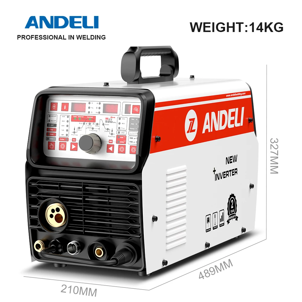 ANDELI  Free shipping to the  UAE, Saudia Arab, EU , USA, DDP  MCT-520DPL PRO   Aluminum 7 in 1 Welder