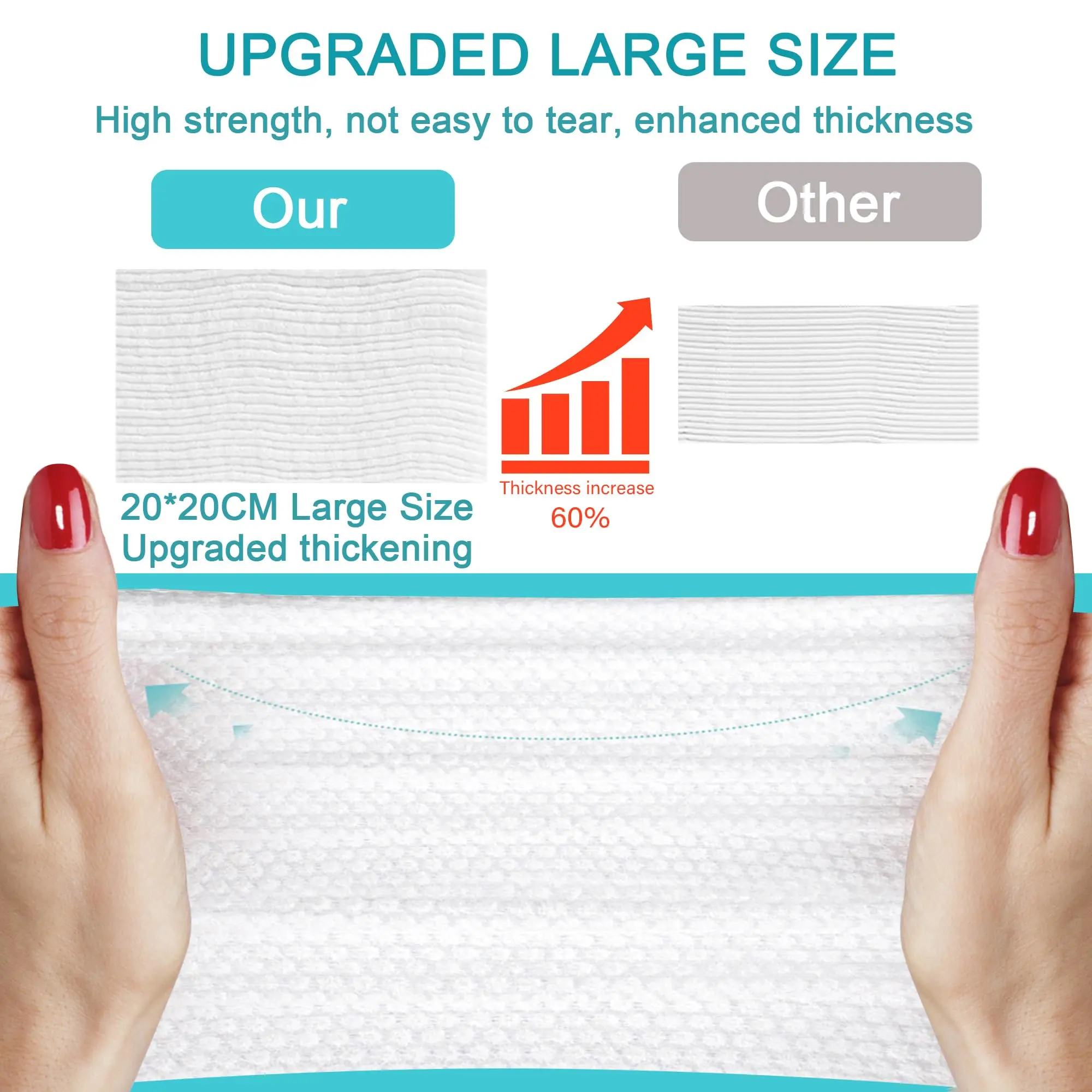 Quick Dry Disposable Spa Facial Paper Non-Woven absorbent Cleansing Face Towel