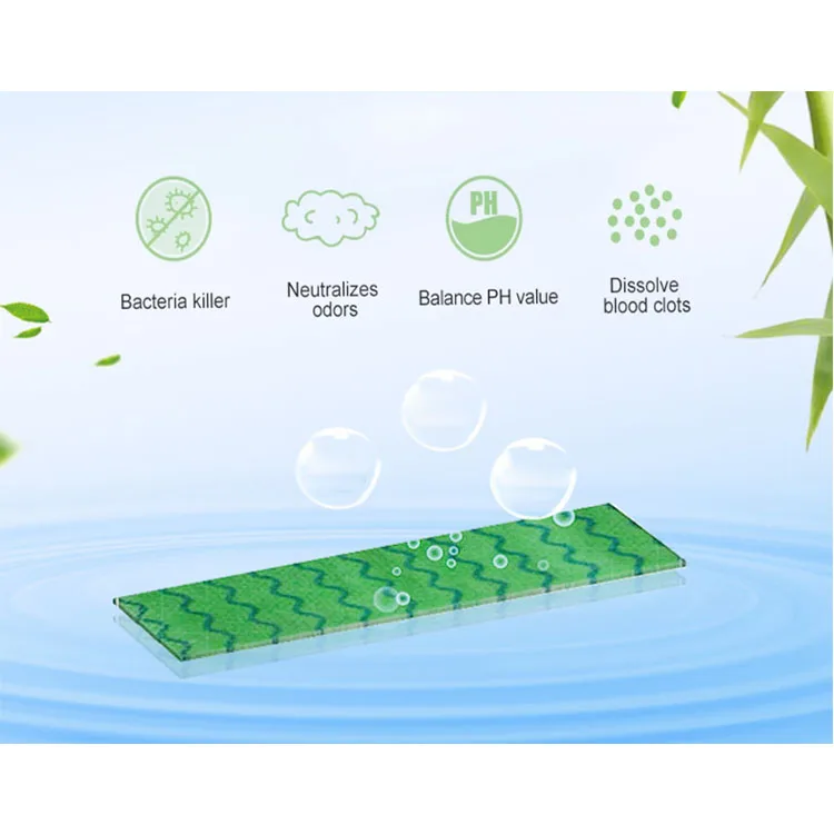 High Quality Organic Cotton Women Menstrual Period Pads with negative anion chip