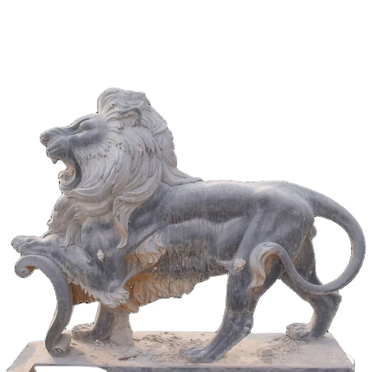 Factory custom life size stone lion famous roman statues