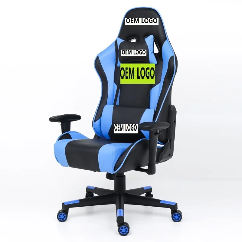 Gravity Adjustable Colorful Design Office Chair white Massage Pc Computer Racing Gaming Chair
