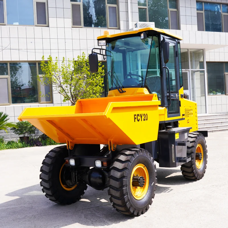 Heavy duty 2ton 3ton 5ton 10 ton site dumper truck tipper truck for construction mining works dump trucks articulated dumper