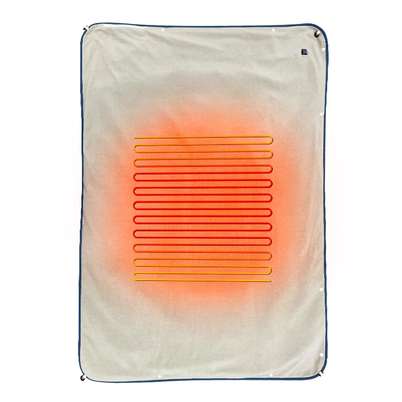 2024 New style DC plug 12V heated throw blanket waterproof outdoor indoor electric heating blanket for all seasons