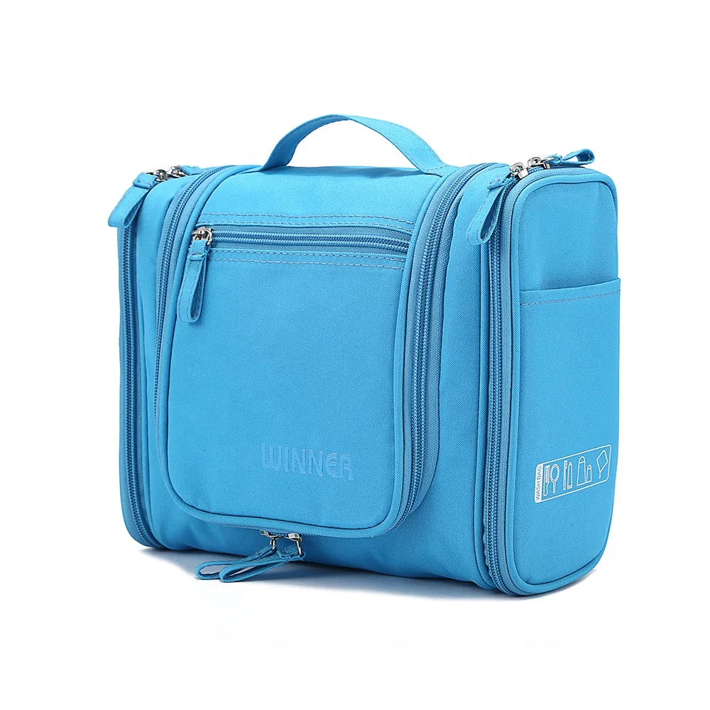 Custom Logo Hanging Polyester Waterproof Travel Cosmetic Bag
