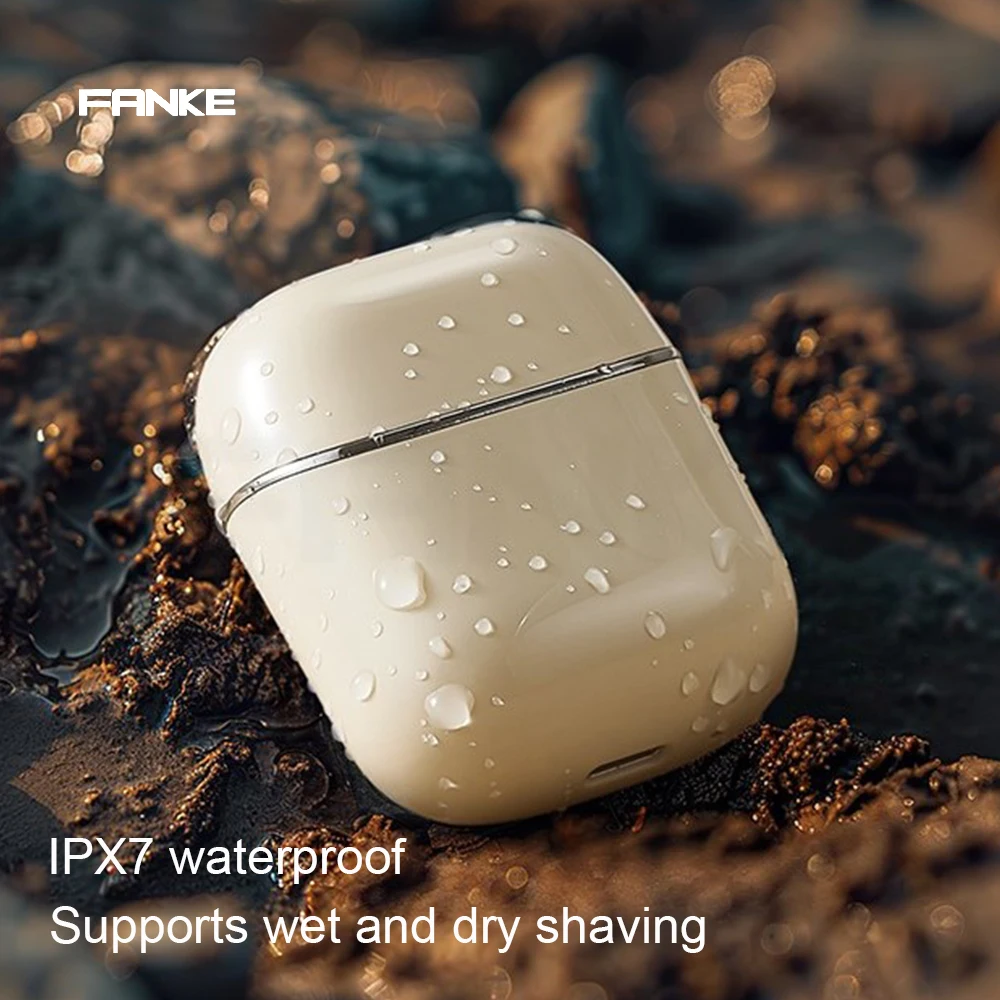 FK-876 Wholesale Custom Mini Touch Sensor Switch Electric Shaver Portable USB Rechargeable Waterproof Electric Rotary Shaver