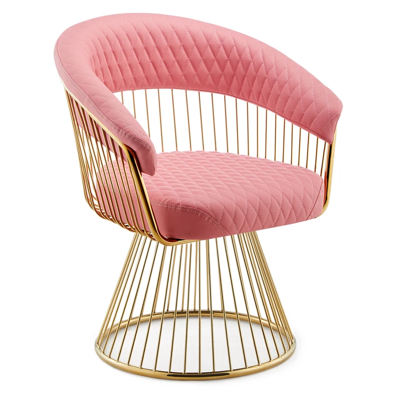 Nordic Light luxury Balcony Lounge Chair Rotating Creative Single Restaurant Armchair