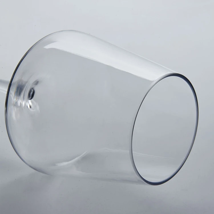 Michley 445ML Tritan White Wine Glasses Large Bowl Stemware Square Wine Blown Bordeaux Wine Glasses