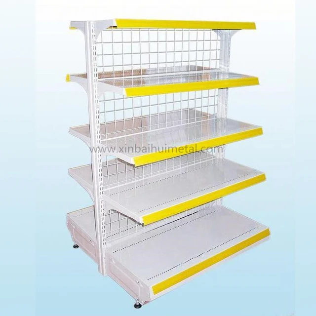 Hot Wire Back Steel Store Heavy Layer SETS Rack Supermarket Shelf For Dollar Stationary Convenience Store