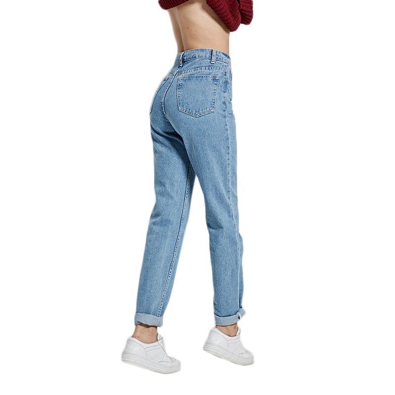 Женские джинсы-бойфренды, длинные джинсы для мам