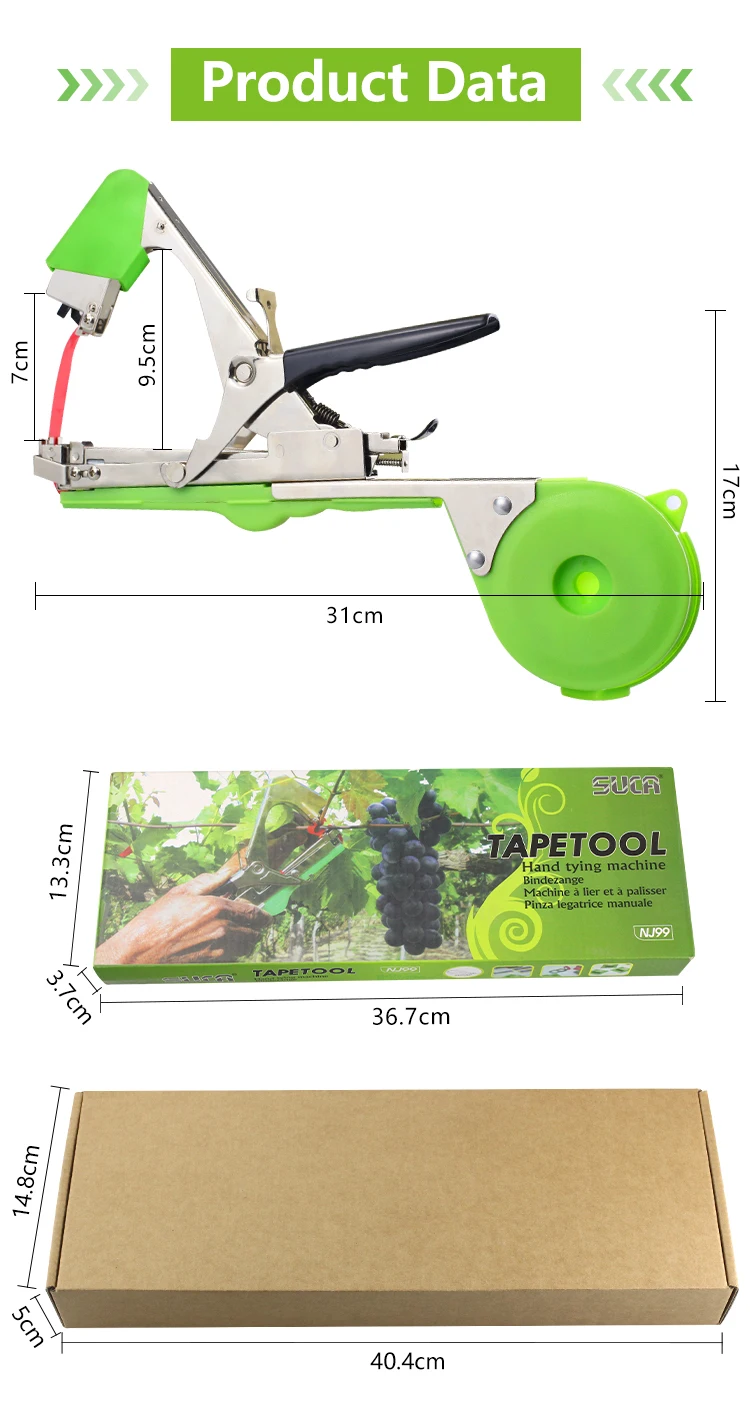 Tomato and eggplant pruning machine garden tapetool