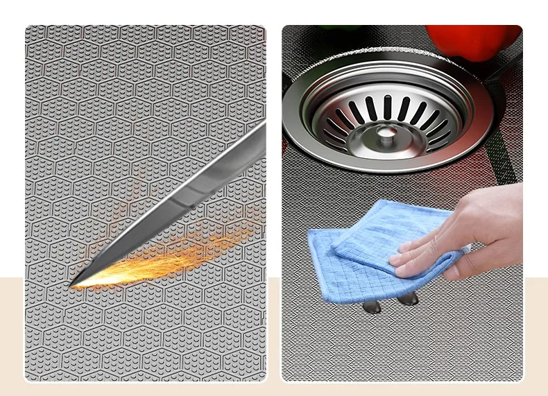 Modern Multifunction Rectangular Stainless Steel Single Bowl Waterfall Rainfall Digital Display Piano Key Kitchen Sink