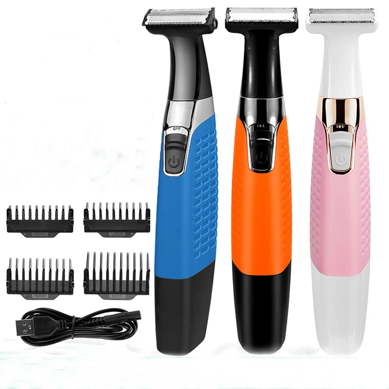 Hot Sale Professional USB Rechargeable Shaver Home Electric Hair Trimmer Facial Hair Razor Washable Shavers