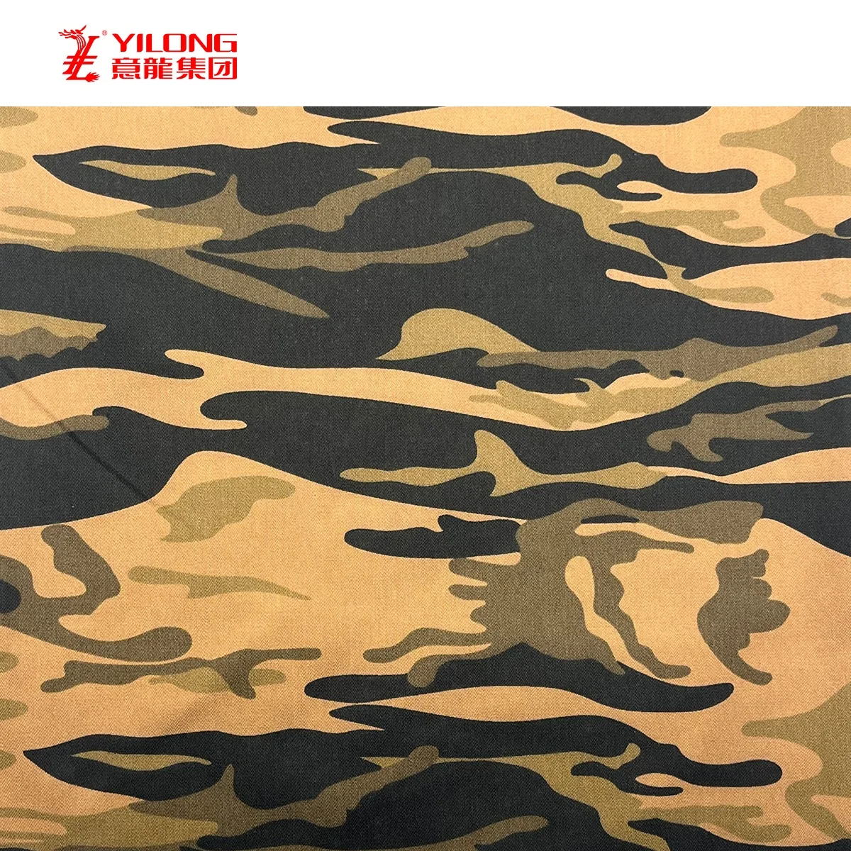 YI LONG Factory Wholesale Milispec Print khaki Desert Ripstop&Twill Camouflage Fabric Polyester cotton Blend Uniform Fabric