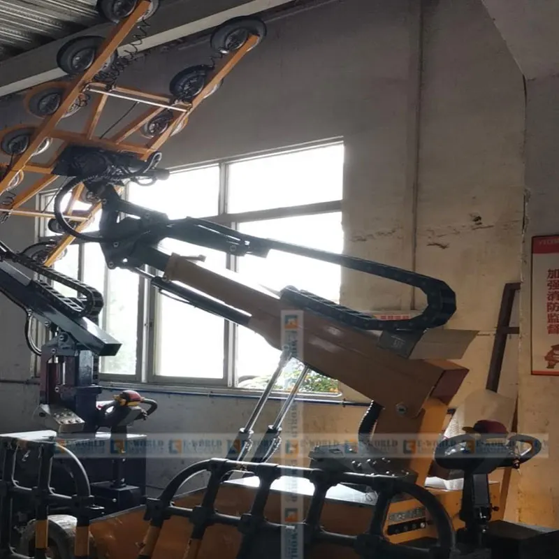 Crane-arm Glass Handling Lifter Robot Electric Vacuum Suction Cup Rotating and Lifting Equipment for Curtain Wall Installation