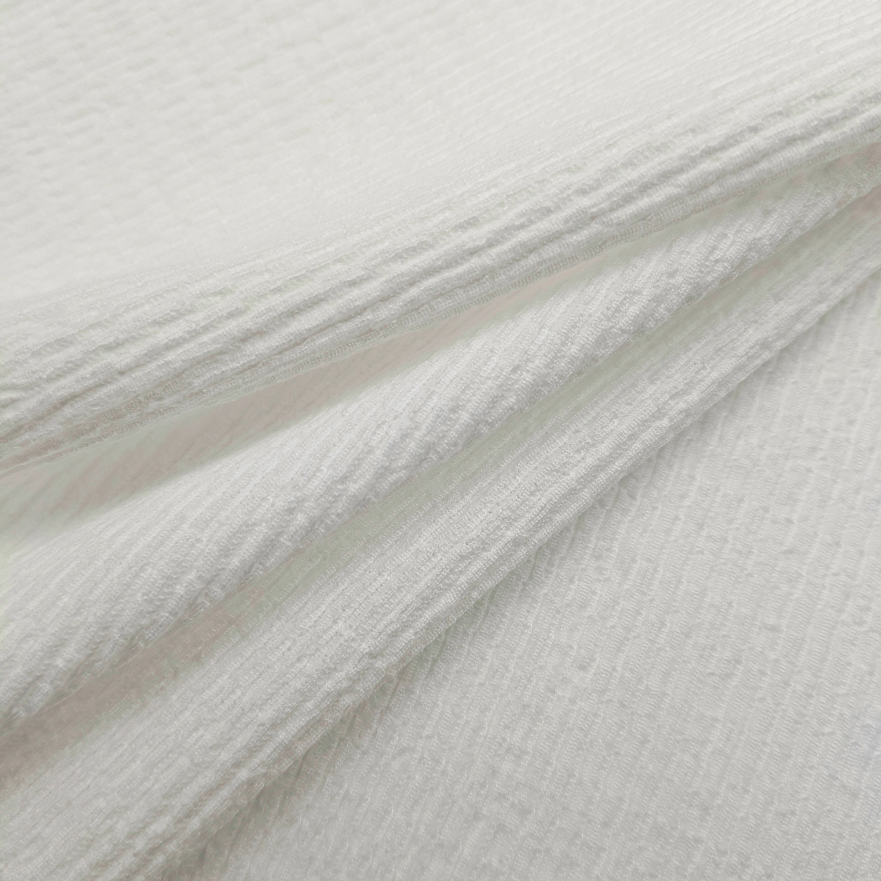 Wholesale 99%Polyester 1%Spandex Stretch Warp Knitted Crepe Dress Fabric
