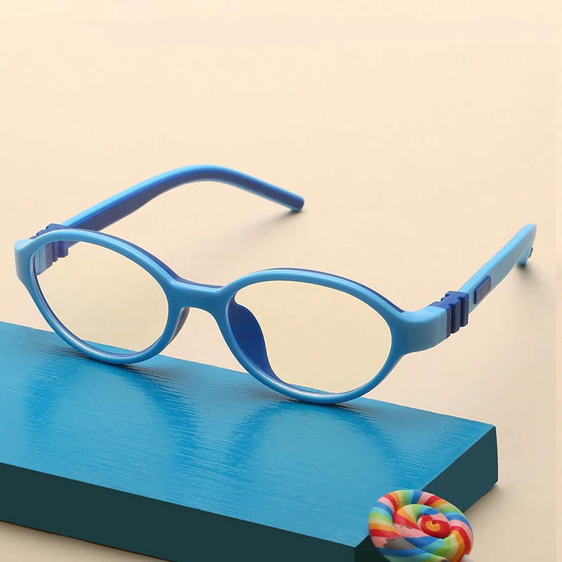 Detachable Design Children Eyewear Silicone Flexible TR90 Frame Blue Light Blocking Computer Glasses