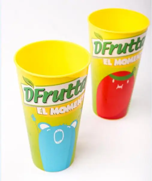 
500ml 16oz plastic kids drinking cup with IML printing for promotion 