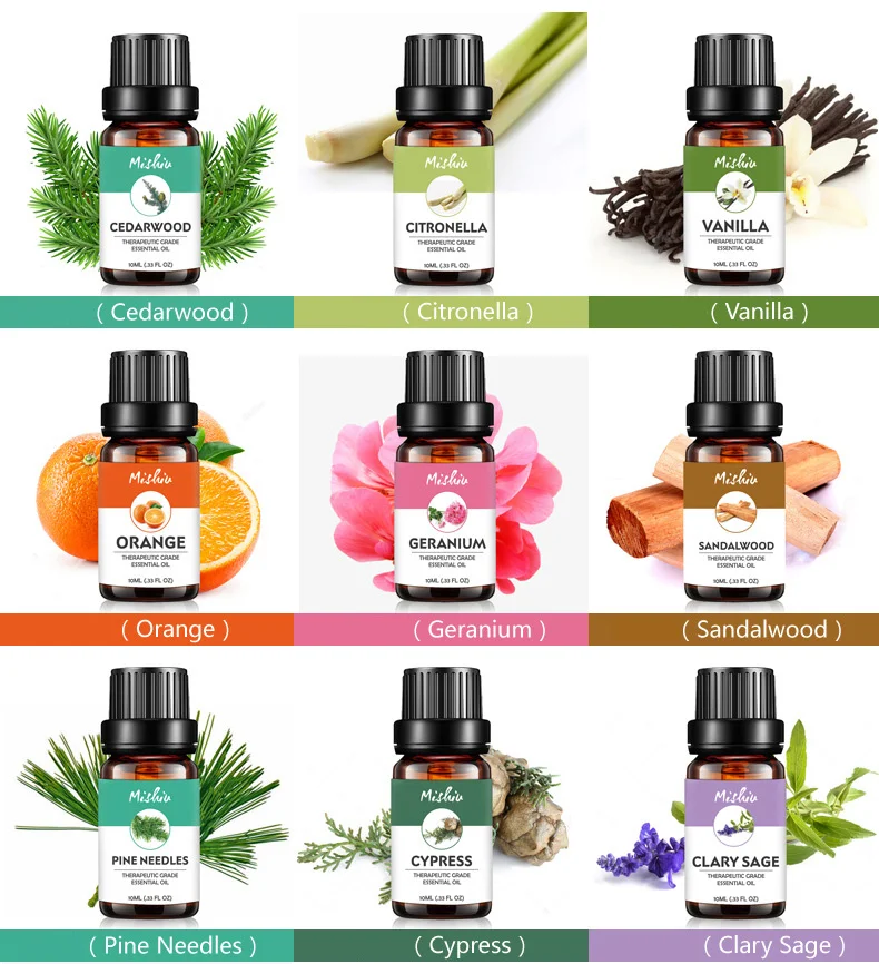 Wholesale Massage Aromatherapy Oil 10ml 100% Pure Organic Therapeutic Grade Lavender Essential Oil for Car Diffuser
