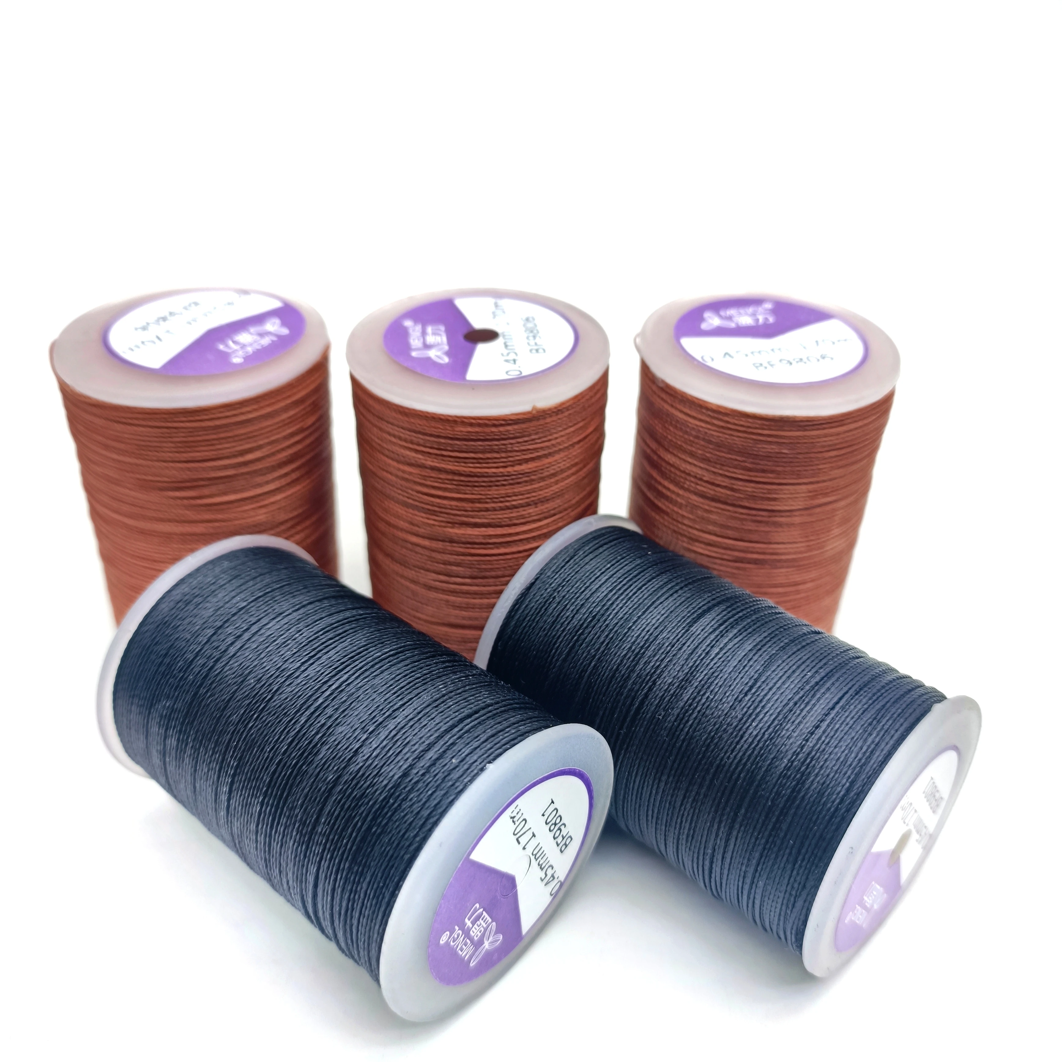 wholesale polyester nylon waxed thread 1mm for leather shoes ,beading