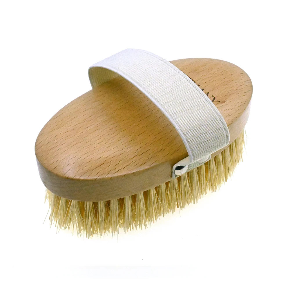 Exfoliating Body Brush Skin Dry Skin Brush Cellulite Blood 3cm High Pure Sisal Tanpico Bristle Circulation Improve Reduce Stress