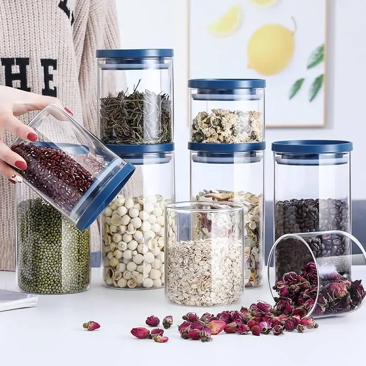 Free sample seasoning salt container cheap price custom sticker kitchen office storage spice condiment jar container organizer