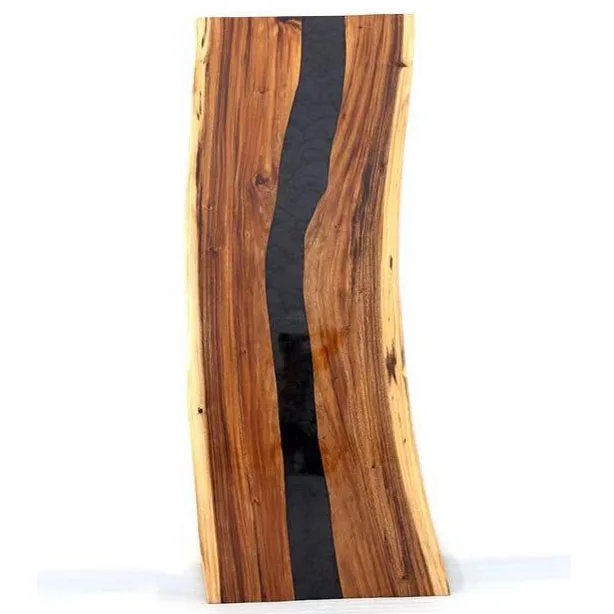 Beauty Blue Ocean Solid Walnut Wood Slab River Dining Epoxy Resin Table