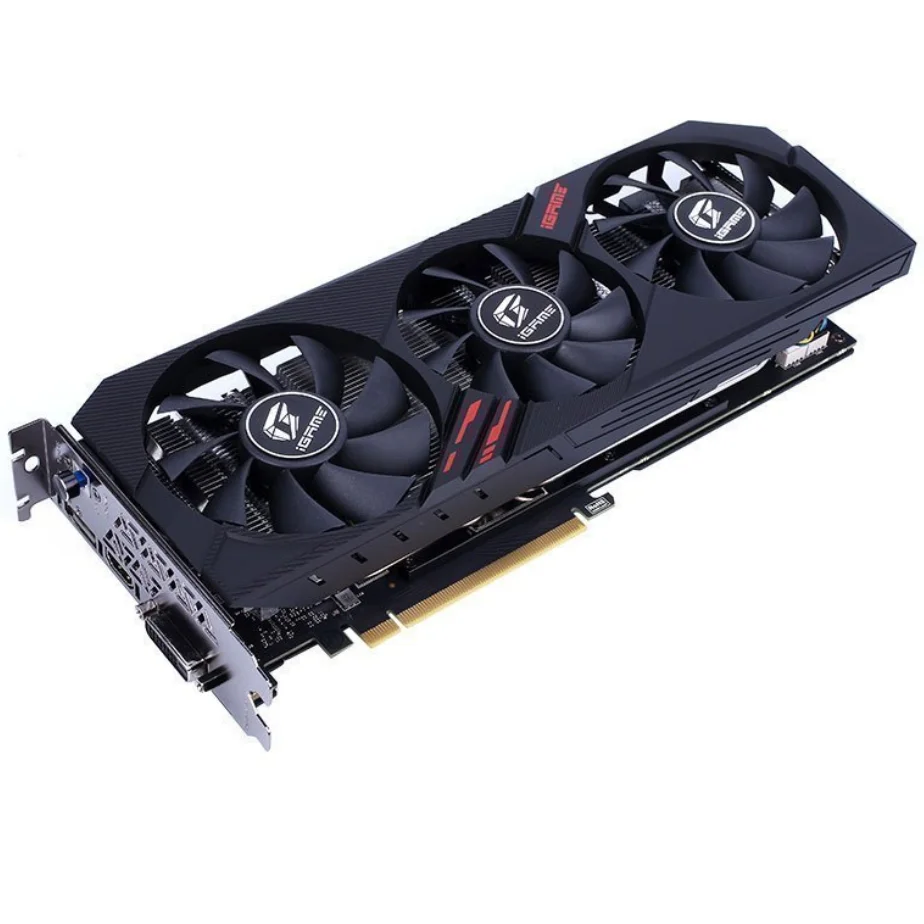 Цветная Видеокарта GTX 1660 super 6G с двумя вентиляторами для игровых видеокарт