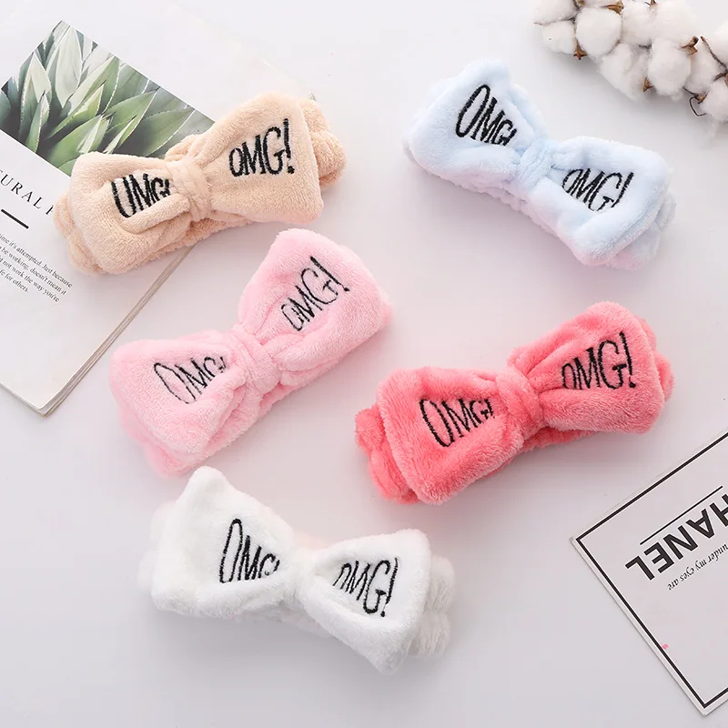 South Korea lovely  hair band hair  ring bow hair band wash wash girls face makeup headdress jewelry wholesale