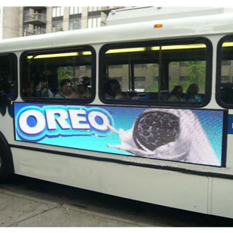 Vehicle-mounted LED Screen Bus Full-color LED Advertising Display Bus Rear Ultra-clear Advertising Screen