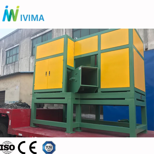 IVIMA high capacity 315-630mm big long PE pipe recycling fast shredder machine/complete whole HDPE tube rapid chipper crusher